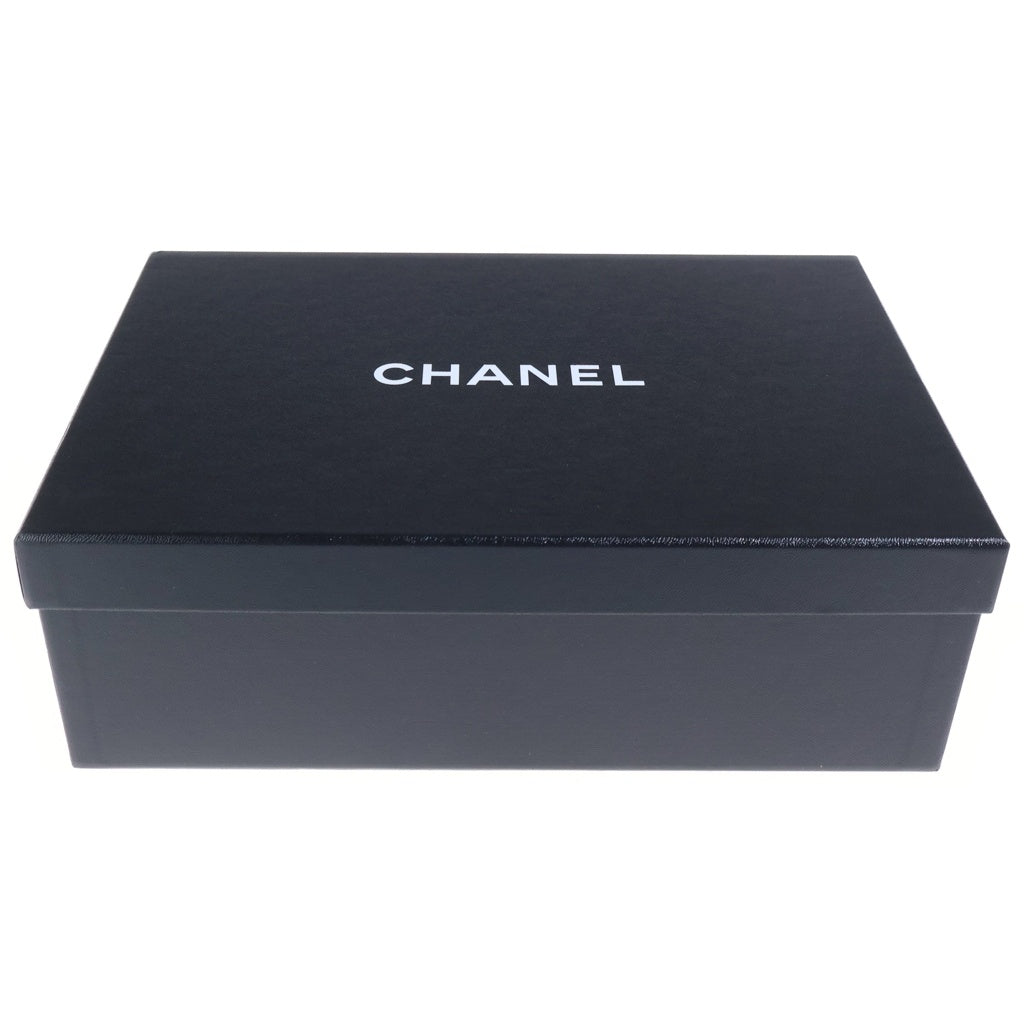 CHANEL(シャネル) ココマーク サンダル ローヒール レザー ブラック レディース