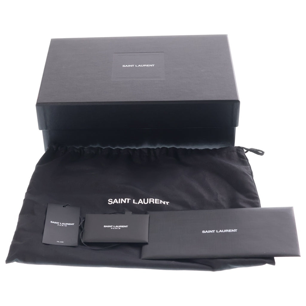 SAINT LAURENT PARIS(サンローランパリ) ニキ ショルダーバッグ チェーンバッグ ブラック シャイニーカーフスキン レザー 533037 ブラック金具 レディース