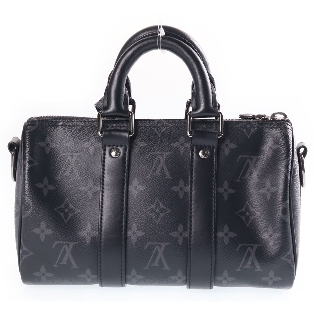 LOUIS VUITTON(ルイヴィトン) モノグラムエクリプス キーポルバンドリエール25 2WAYハンドバッグ ショルダーバッグ ブラック PVCレザー M46271 ブラック金具 レディース