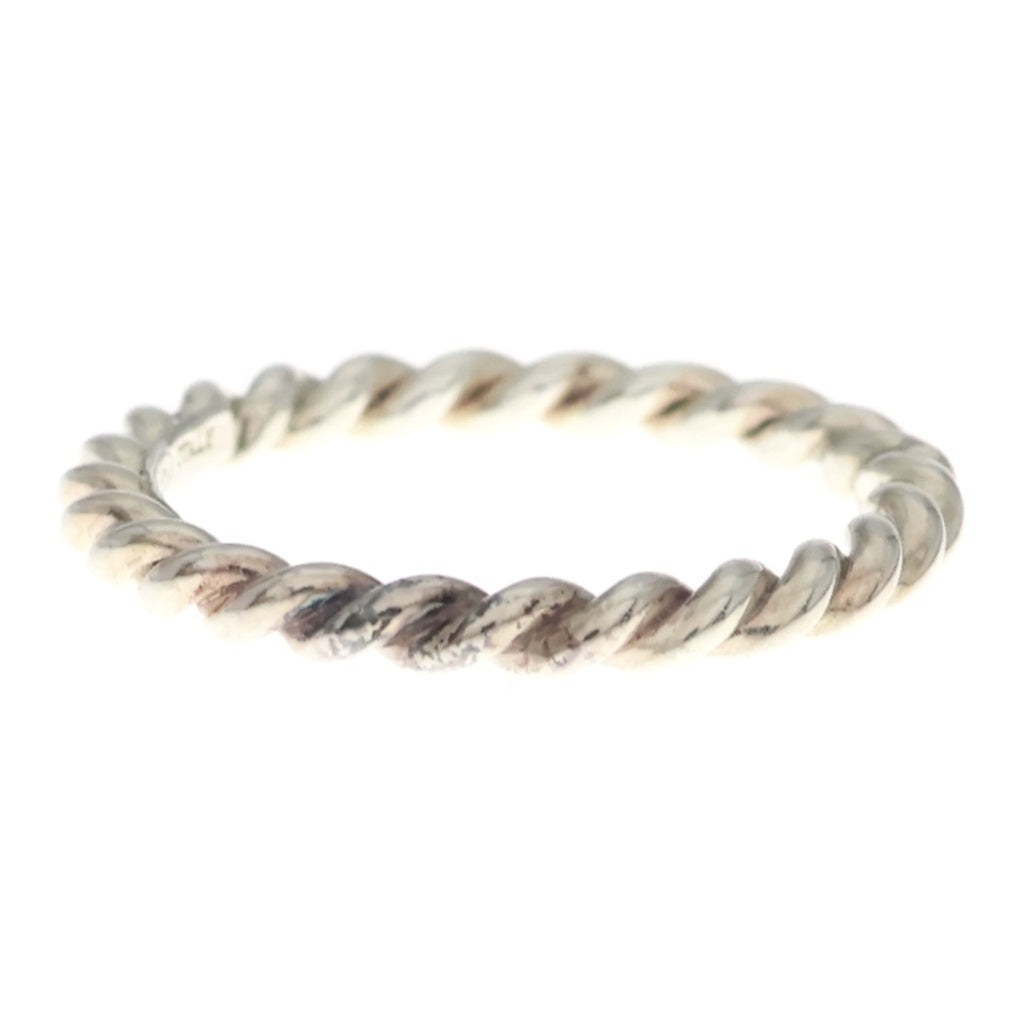 TIFFANY & Co.(ティファニー) ツイスト ナロー リング SV925 シルバー 1.4g レディース