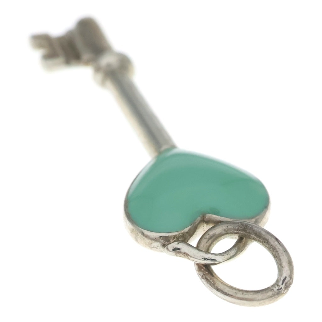 TIFFANY & Co.(ティファニー) ハートキー ペンダントトップ チャーム SV925 シルバー ターコイズ レディース