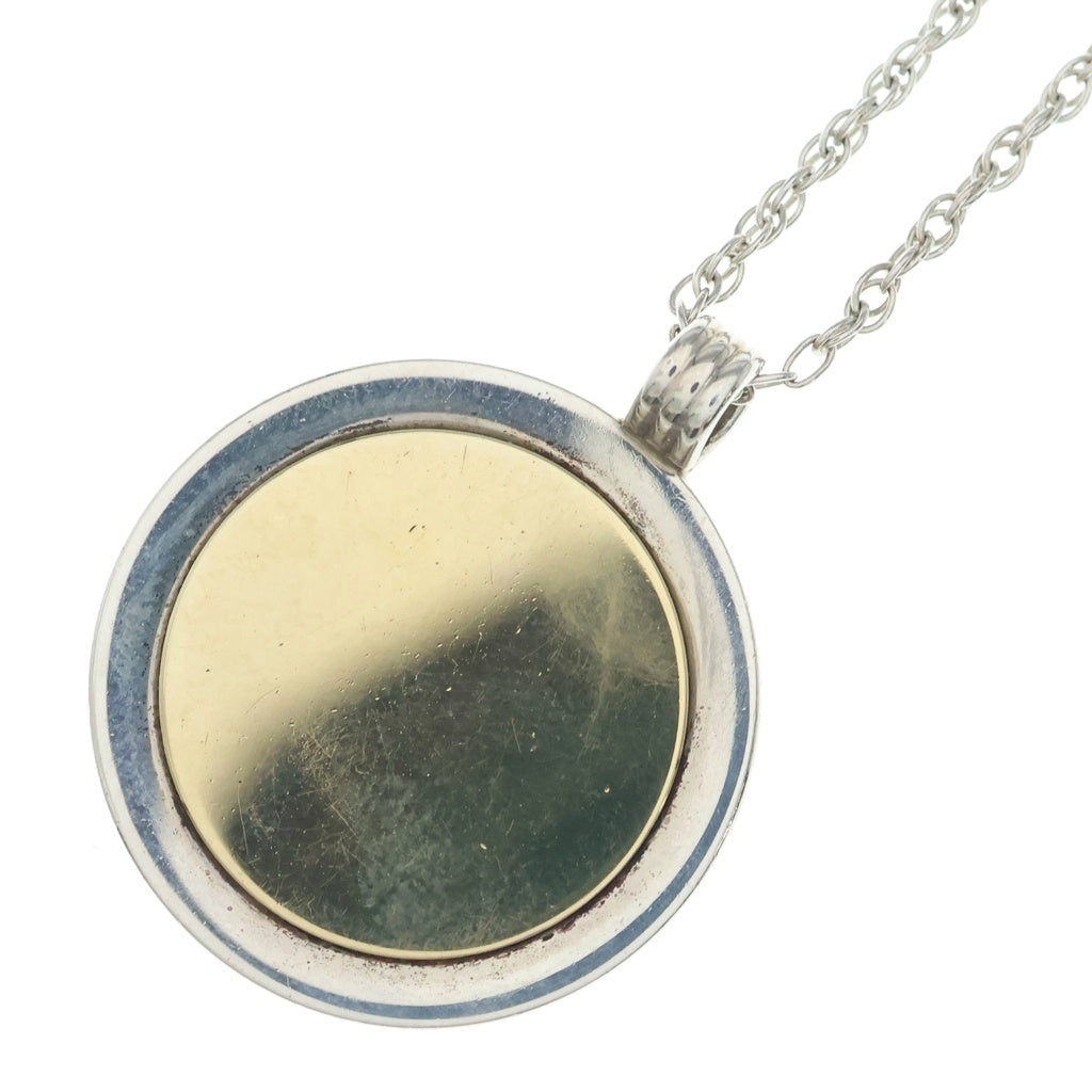TIFFANY & Co.(ティファニー) コインメダル コンビネックレス ペンダント チェーン イエローゴールド ×イエローゴールド K18YG/SV925 レディース