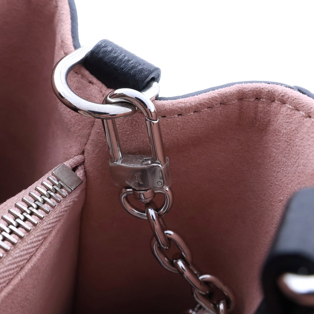LOUIS VUITTON(ルイヴィトン) エピ マレルMM 2WAYハンドバッグ ショルダーバッグ ブラック×ピンク レザー M59954 シルバー金具 レディース