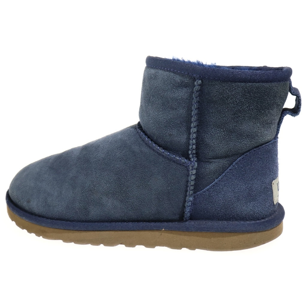 UGG(アグ) W CLASSIC MINI フラットブーツ ネイビー スエード 裏起毛 5854W レディース