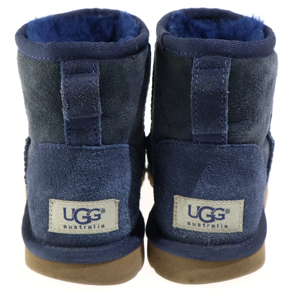UGG(アグ) W CLASSIC MINI フラットブーツ ネイビー スエード 裏起毛 5854W レディース