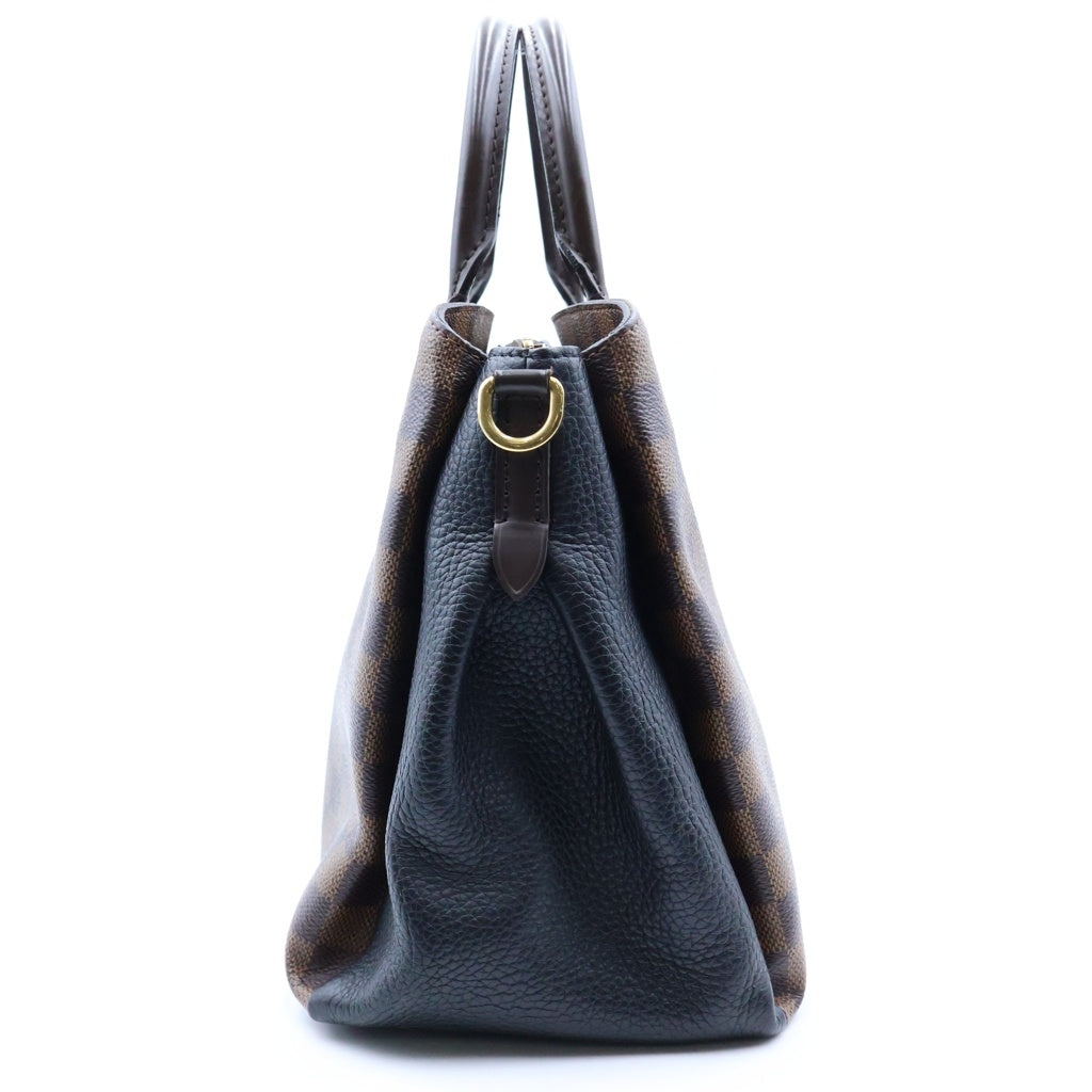 LOUIS VUITTON(ルイヴィトン) ダミエ ノルマンディー マグノリア ショルダーバッグ ハンドバッグ ブラウン×ブラック PVC×レザー N41488