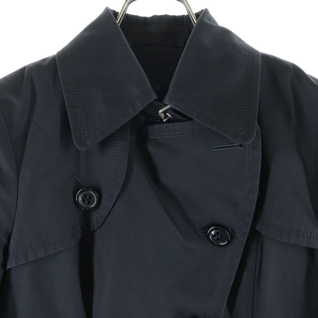 BURBERRY(バーバリー) ブルーレーベル ライナー付き ショート トレンチコート コットン ブラック レディース