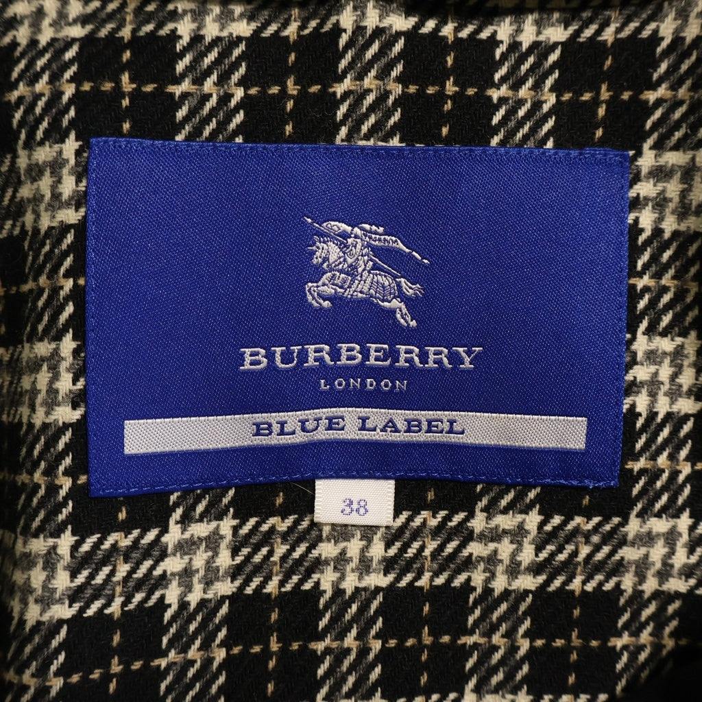 BURBERRY(バーバリー) ブルーレーベル ライナー付き ショート トレンチコート コットン ブラック レディース