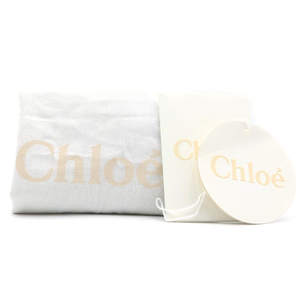 Chloe(クロエ) ウッディ ミニトートバッグ ハンドバッグ ショルダーバッグ ベージュ×ネイビー キャンバス×レザー CHC22AP237I26 レディース