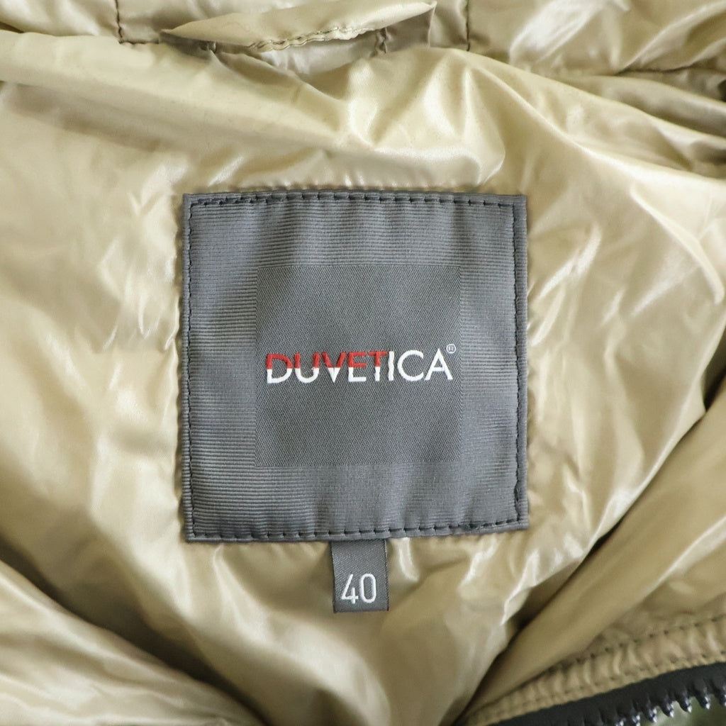 DUVETICA(デュベティカ) フード付きダウン コート カーキ ナイロン 01401742 レディース