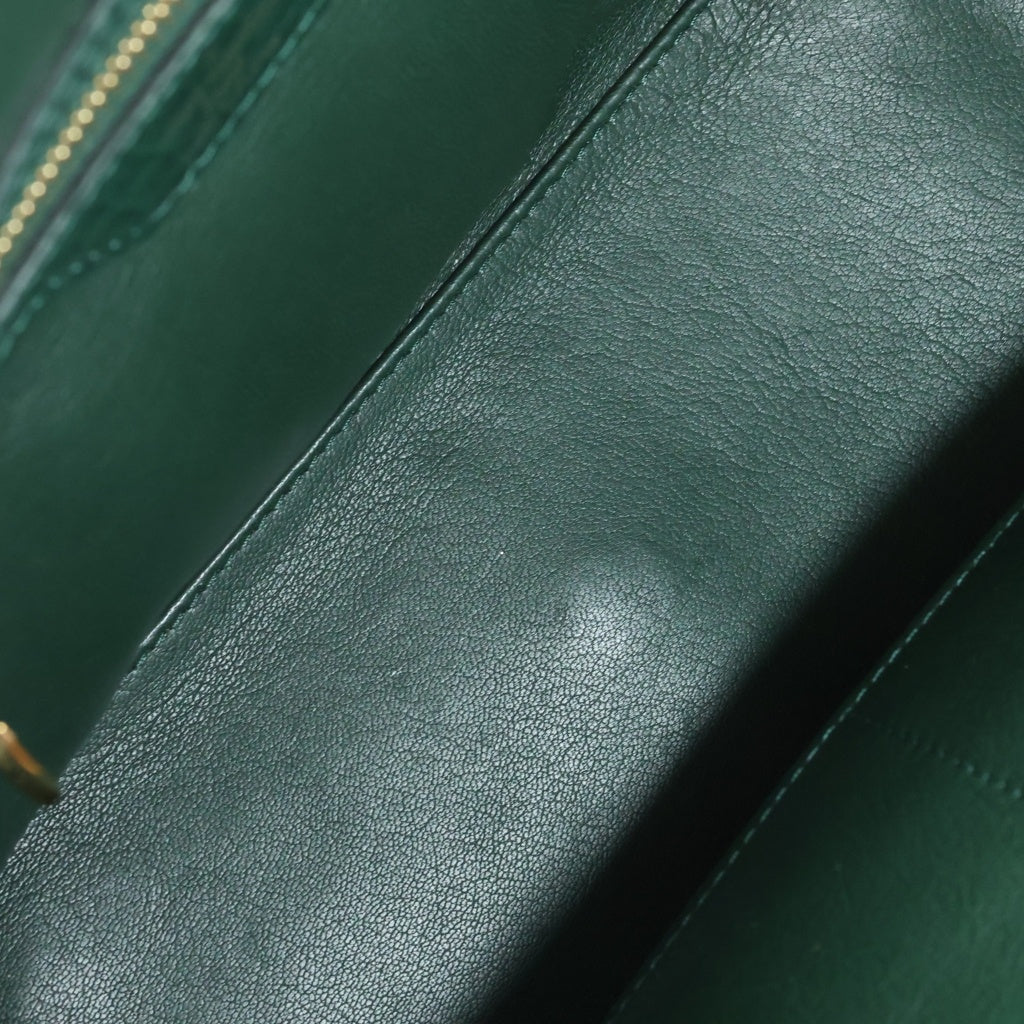 LOUIS VUITTON(ルイヴィトン) モノグラム エキゾチックトートPM ハンドバッグ PVC×××レザー ブラウン×グリーン N91284 レディース