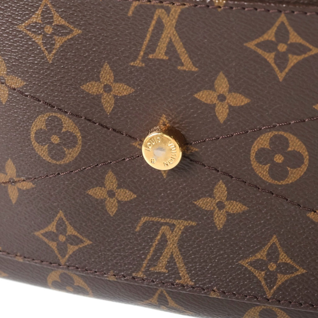 LOUIS VUITTON(ルイヴィトン) モノグラム エキゾチックトートPM ハンドバッグ PVC×××レザー ブラウン×グリーン N91284 レディース