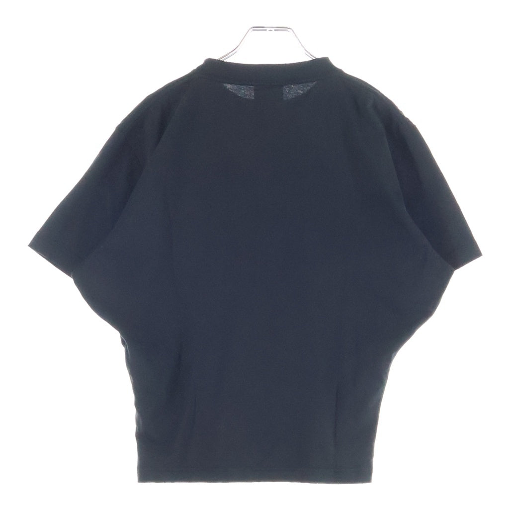 BALENCIAGA(バレンシアガ) ヴィンテージ ホリデー プリント ロゴTシャツ ブラック コットン A0016U