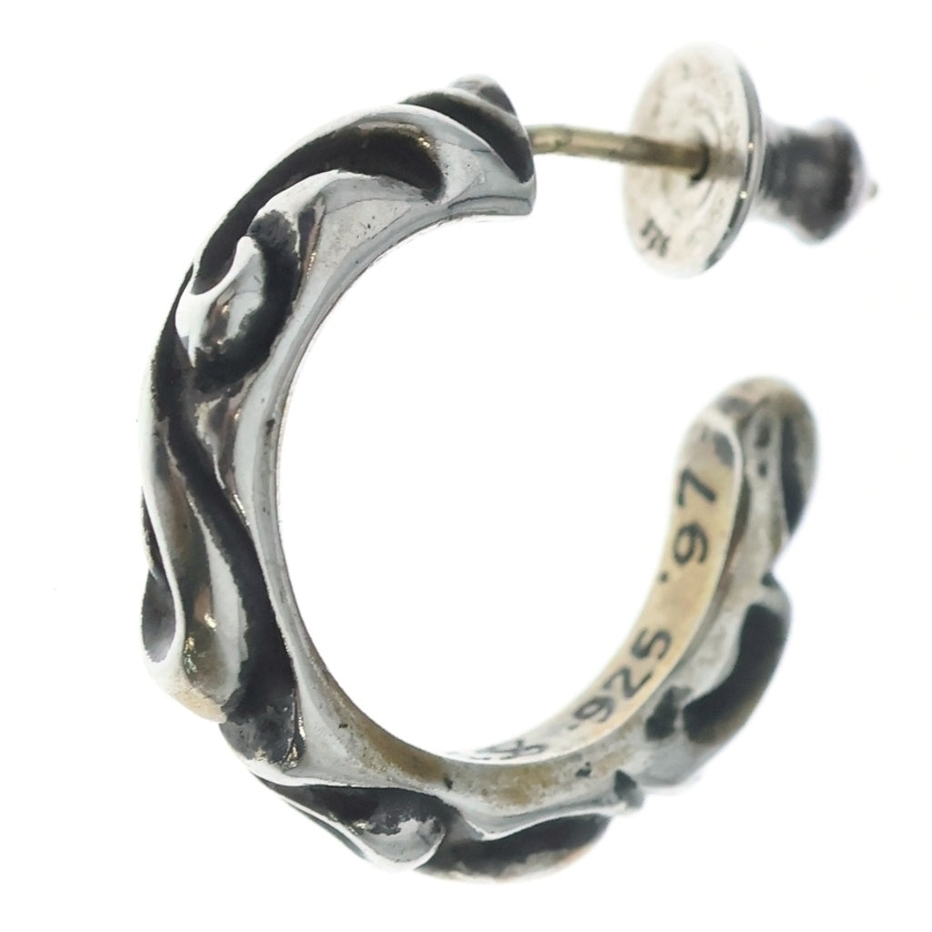 CHROME HEARTS(クロムハーツ) HOOP SCROOL スクロール フープピアス シルバー BCA102