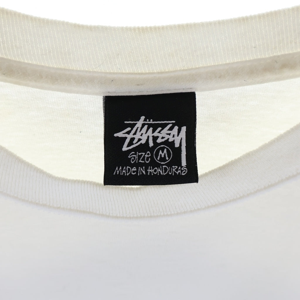 STUSSY(ステューシー) ブルドッグ Tシャツ カットソー 半袖 黒タグ コットン ホワイト