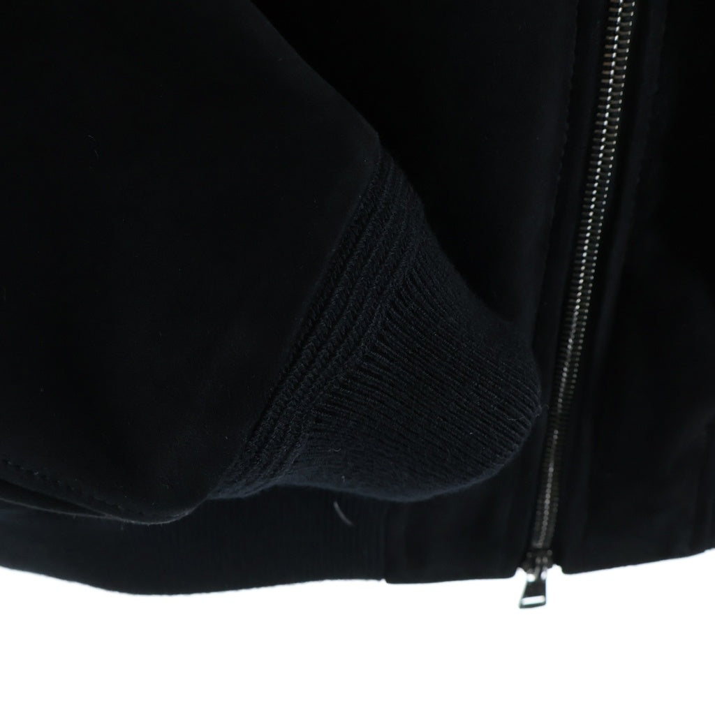 MONCLER(モンクレール) FAYAL GIUBBOTTO ファヤル ジュボット ジップアップ ジャケット アウター 羊革 ブラック H20911A00227