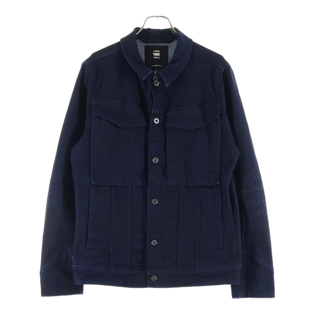G-STAR RAW(ジースターロウ) ジップアップデニムジャケット インディゴブルー