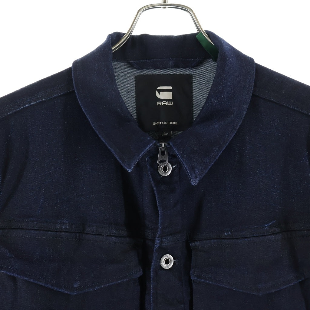G-STAR RAW(ジースターロウ) ジップアップデニムジャケット インディゴブルー
