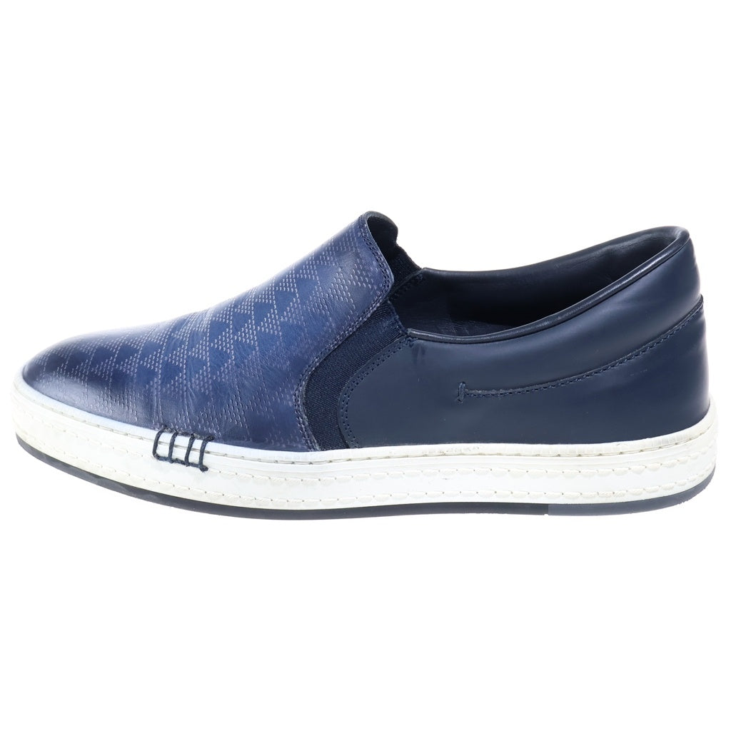 Berluti(ベルルッティ) レザースリッポン フラットシューズ ローカットシューズ ネイビー #25