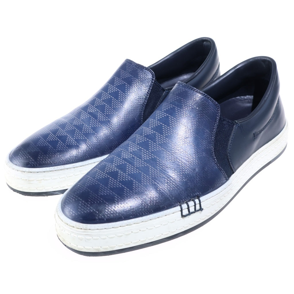 Berluti(ベルルッティ) レザースリッポン フラットシューズ ローカットシューズ ネイビー #25
