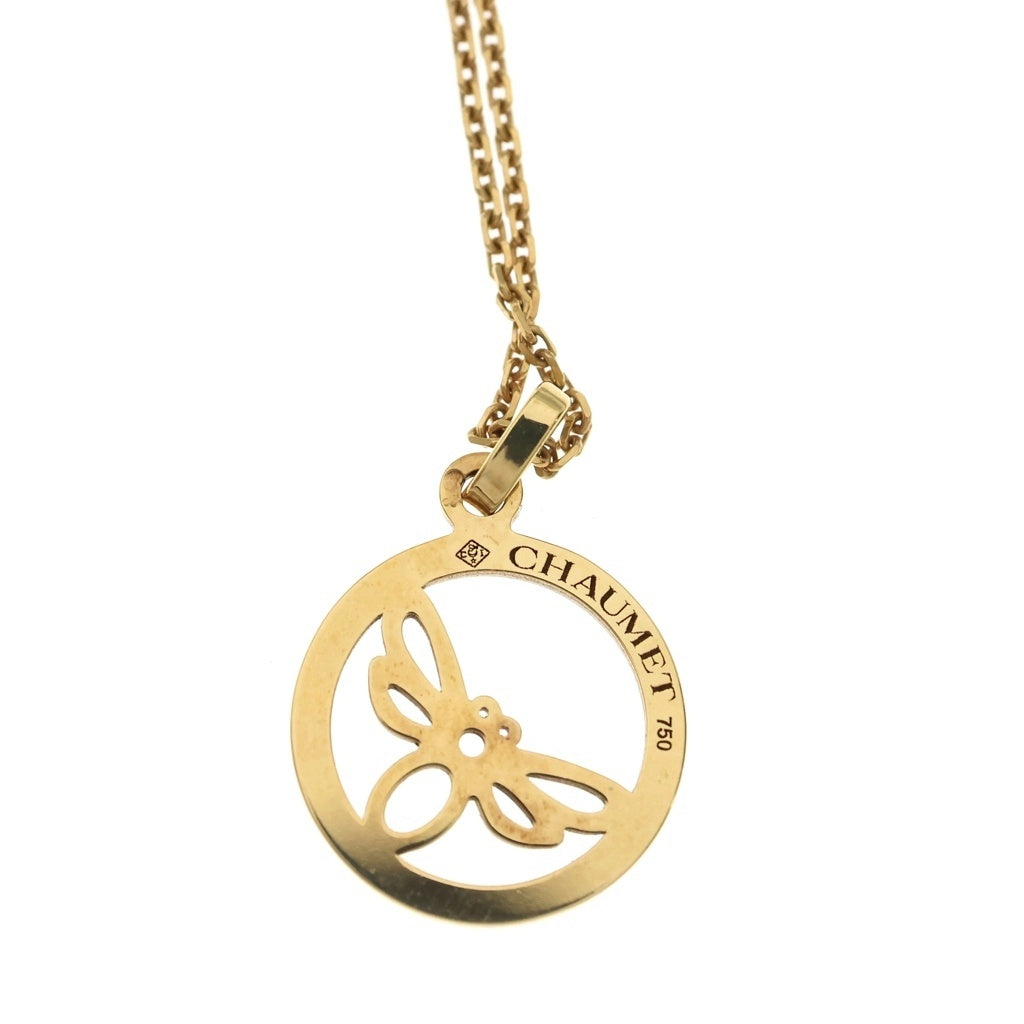 CHAUMET(ショーメ) アクロシュクール ミツバチ ペンダントネックレス Au750 K18 イエローゴールド レディース