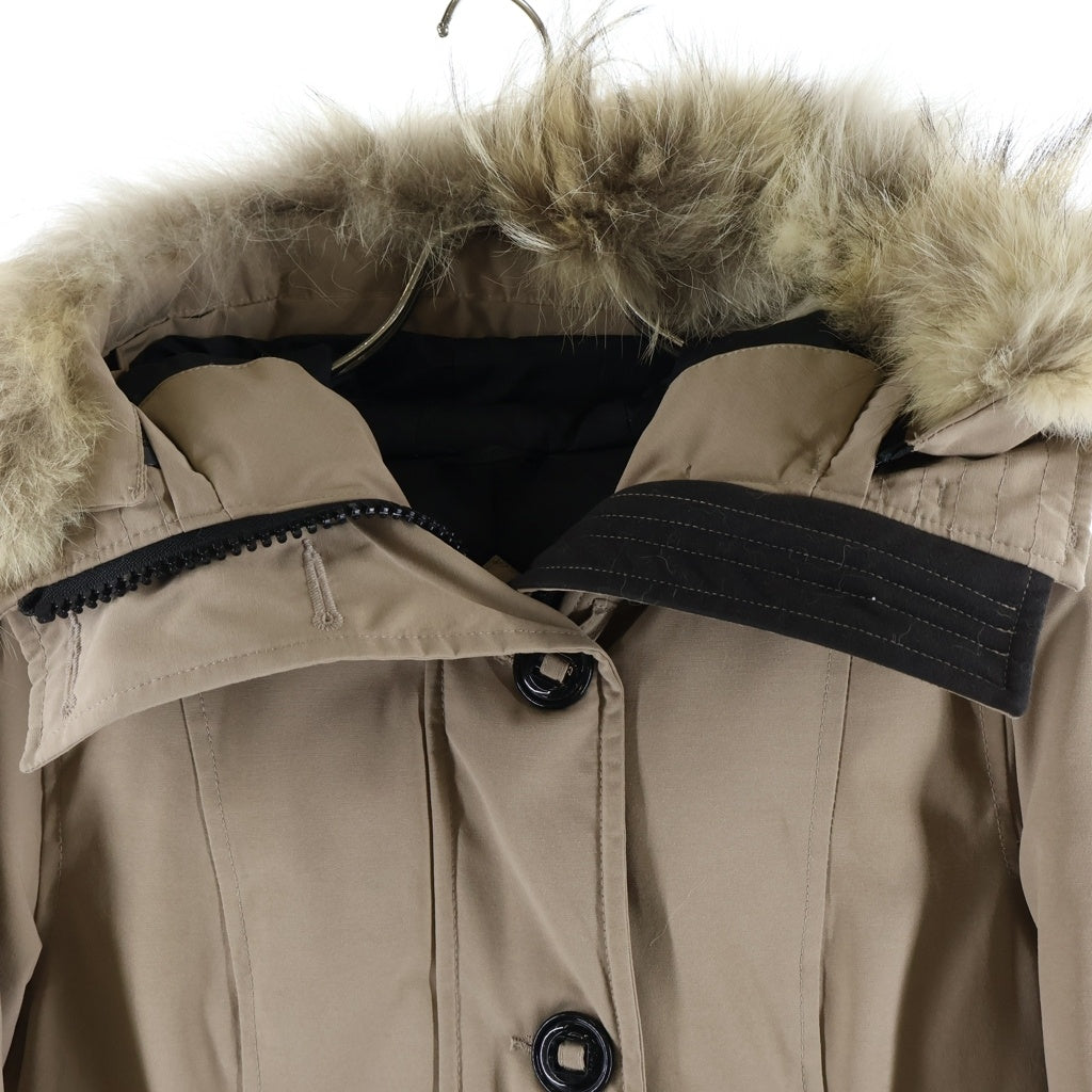 CANADA GOOSE(カナダグース) ジャスパー ファーフードダウンジャケット ダウンコート ベージュ レディース 68F8490