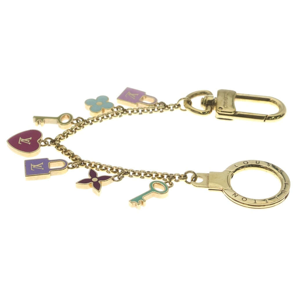 LOUIS VUITTON(ルイヴィトン) ポルトクレ シェンヌプリティ チャーム キーホルダー ゴールド×マルチカラー メタル M66131