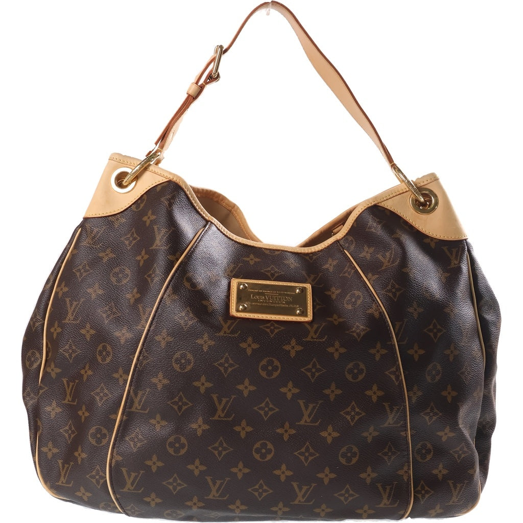 LOUIS VUITTON(ルイヴィトン) モノグラム ガリエラ トートバッグ ワンショルダーバッグ ブラウン レザー×PVC M56381 ゴールド金具 レディース