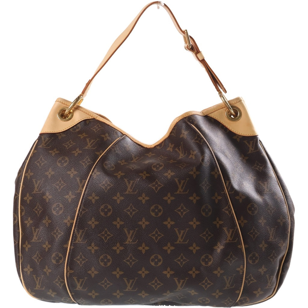 LOUIS VUITTON(ルイヴィトン) モノグラム ガリエラ トートバッグ ワンショルダーバッグ ブラウン レザー×PVC M56381 ゴールド金具 レディース