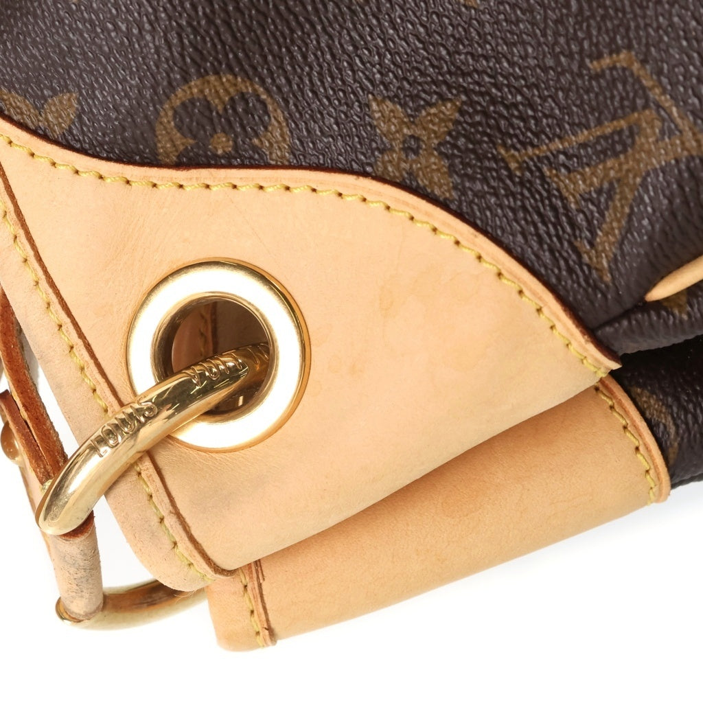 LOUIS VUITTON(ルイヴィトン) モノグラム ガリエラ トートバッグ ワンショルダーバッグ ブラウン レザー×PVC M56381 ゴールド金具 レディース