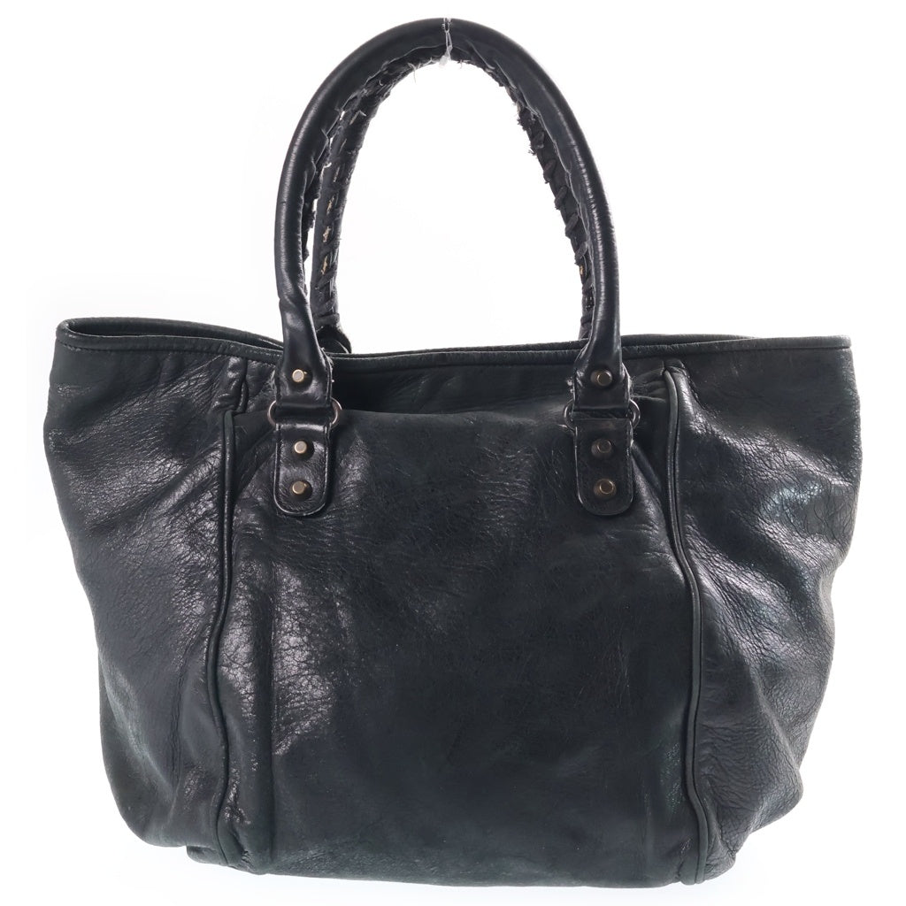 BALENCIAGA(バレンシアガ) ザ サンデー ハンドバッグ トートバッグ ブラック レザー 228750 ブラック金具 レディース
