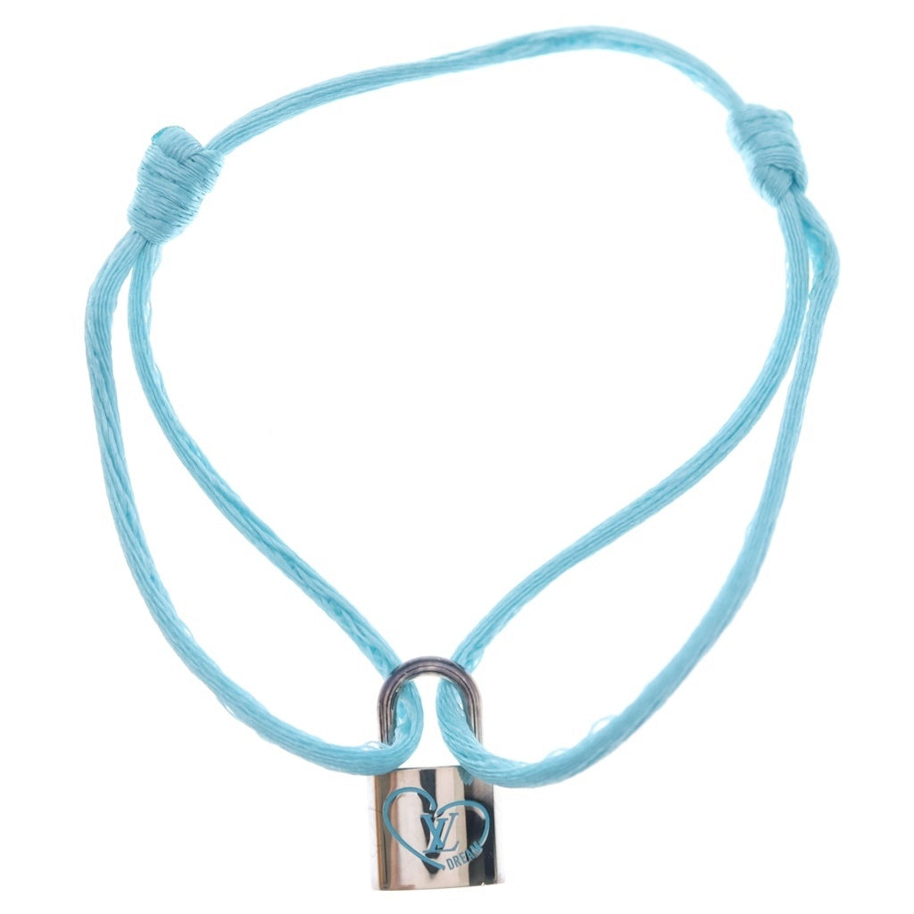 LOUIS VUITTON(ルイヴィトン) シルバー・ロックイット ハート ブルー ブレスレット ライトブルー×シルバー QA5314 レディース