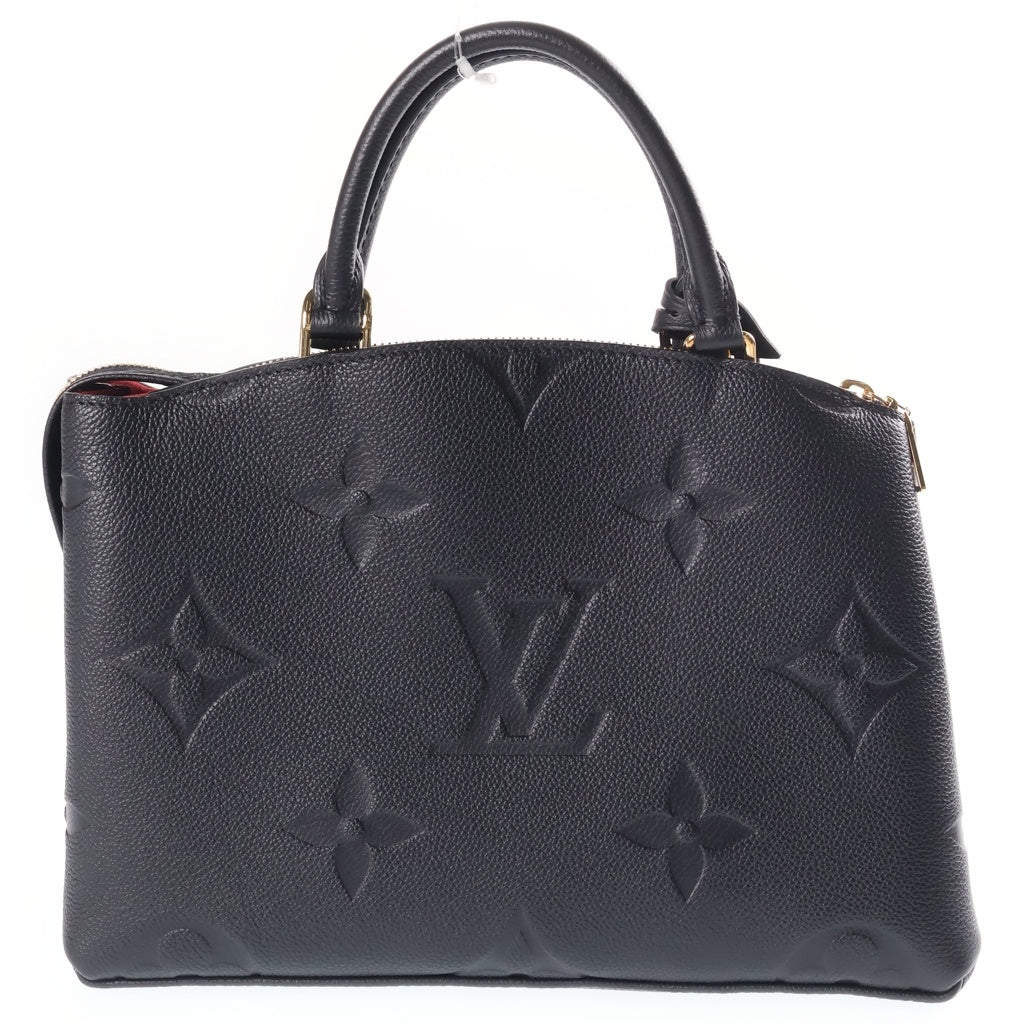 LOUIS VUITTON(ルイヴィトン) プティ・パレPM 2WAYハンドバッグ ショルダーバッグ ブラック ノアール レザー M58916 ゴールド金具 レディース