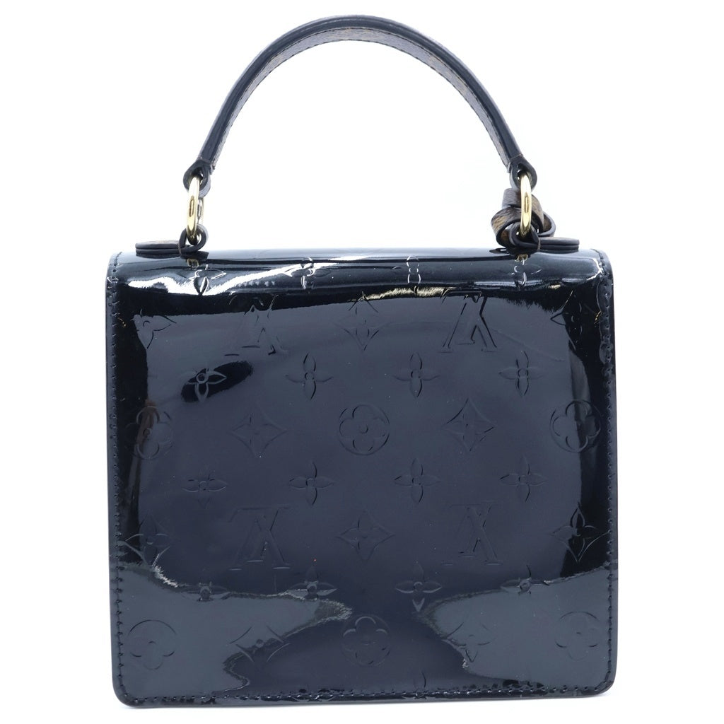 LOUIS VUITTON(ルイヴィトン) スプリングストリートPM ハンドバッグ ヴェルニ/エピ/モノグラム ブラック/ブラウン/ホワイト パテントレザー M90375 レディース