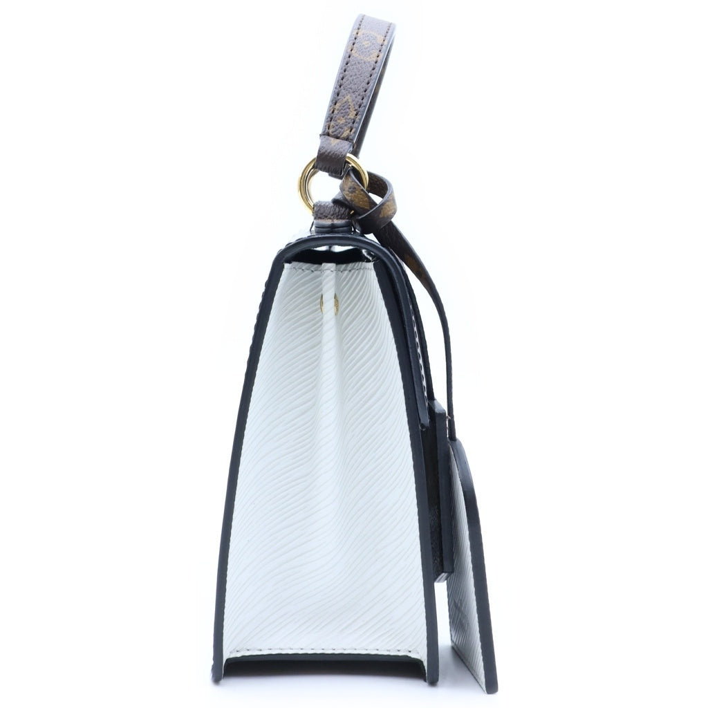 LOUIS VUITTON(ルイヴィトン) スプリングストリートPM ハンドバッグ ヴェルニ/エピ/モノグラム ブラック/ブラウン/ホワイト パテントレザー M90375 レディース