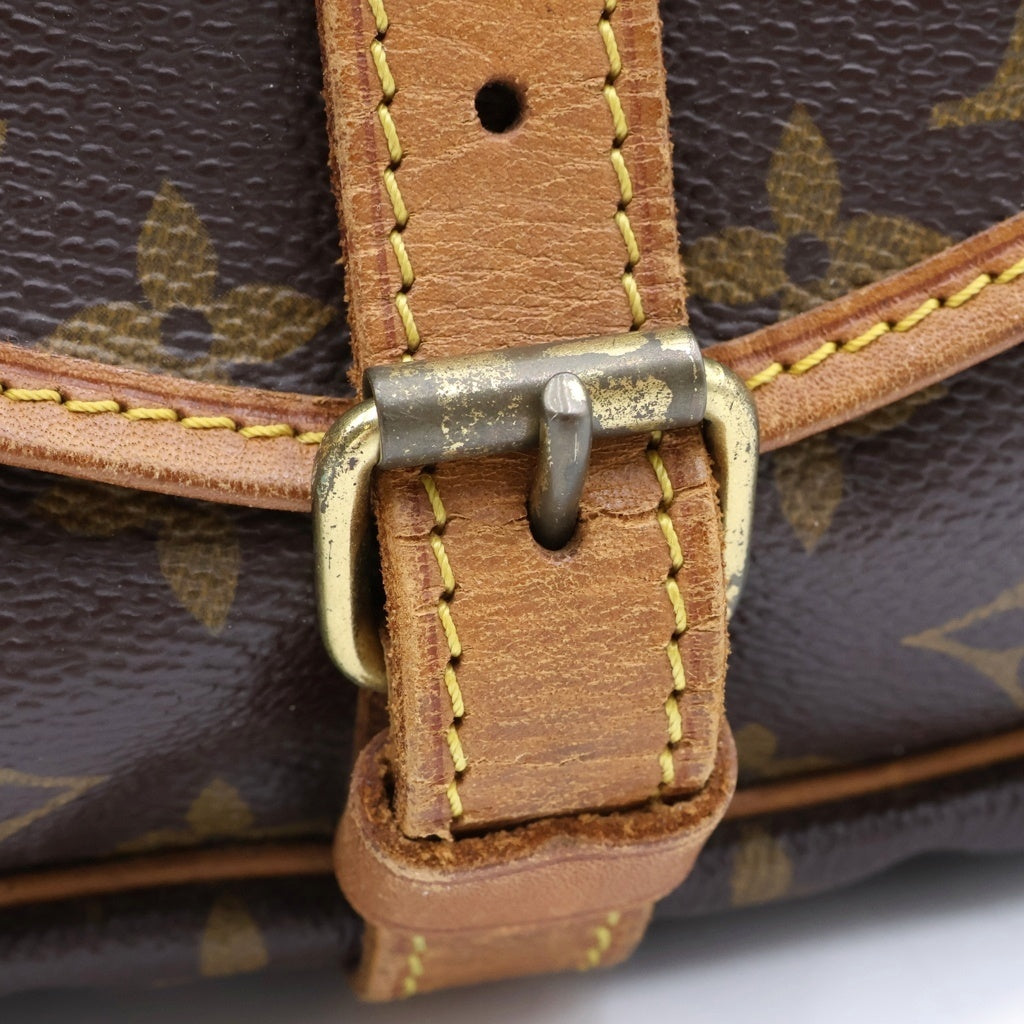 LOUIS VUITTON(ルイヴィトン) モノグラム ソミュール30 ショルダーバッグ ブラウン PVCレザー M42256 レディース