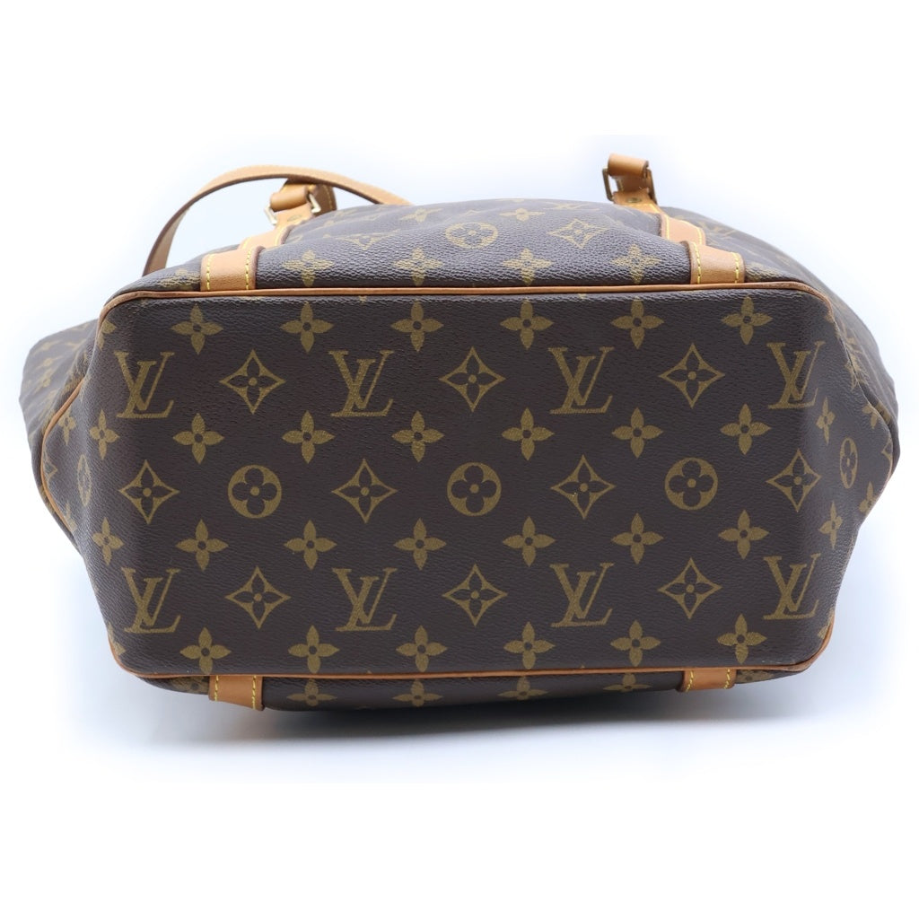 LOUIS VUITTON(ルイヴィトン) モノグラム サックショッピング ハンドバッグ ブラウン PVCレザー M51108 レディース