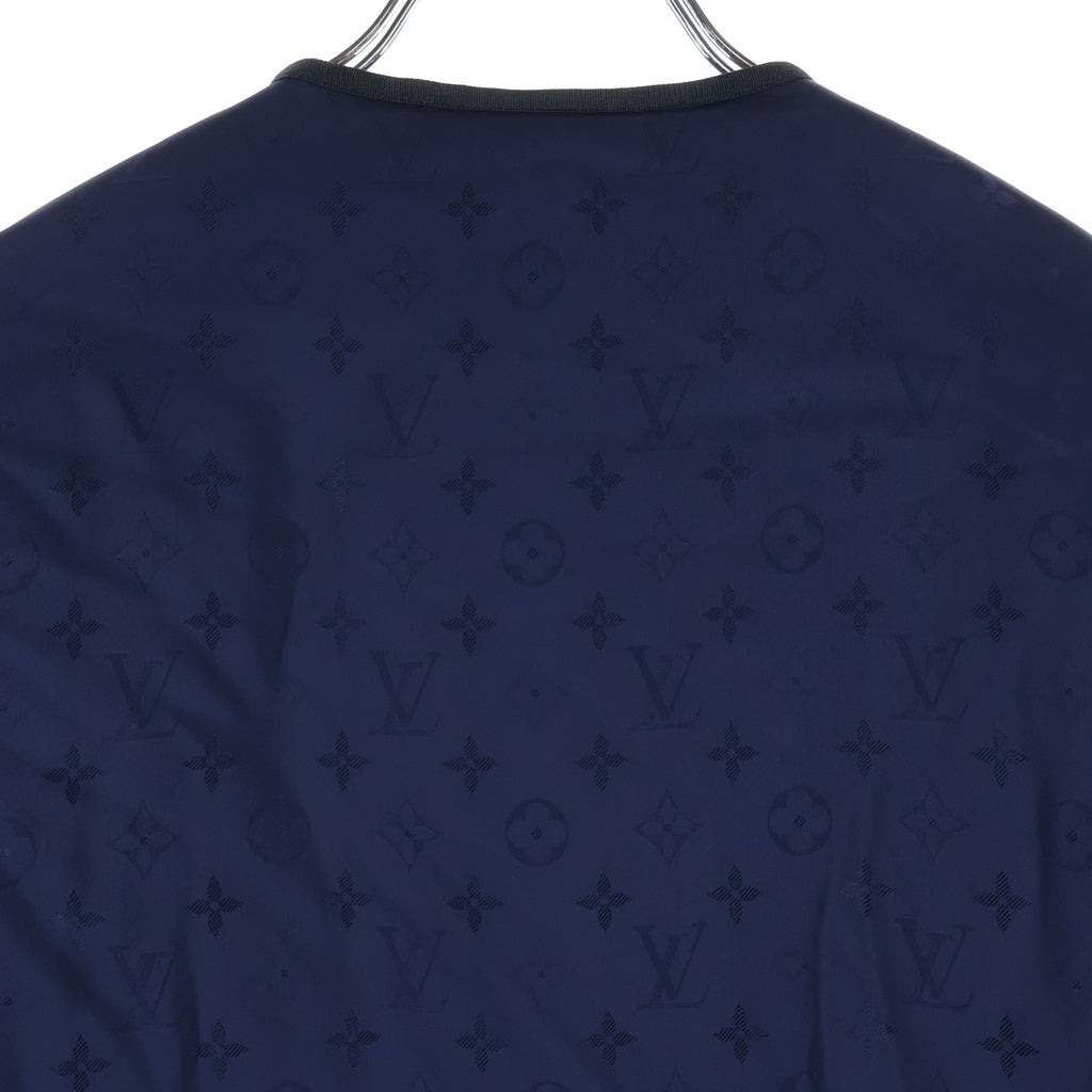 LOUIS VUITTON(ルイヴィトン) モノグラム 総柄ブルゾン ノーカラージャケット ブルー ネイビー RW191W ASR FGJA05