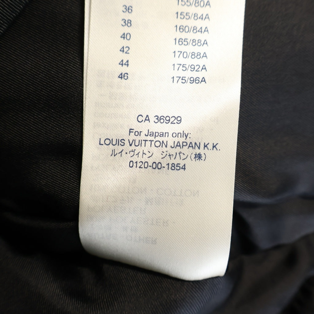 LOUIS VUITTON(ルイヴィトン) モノグラム 総柄ブルゾン ノーカラージャケット ブルー ネイビー RW191W ASR FGJA05