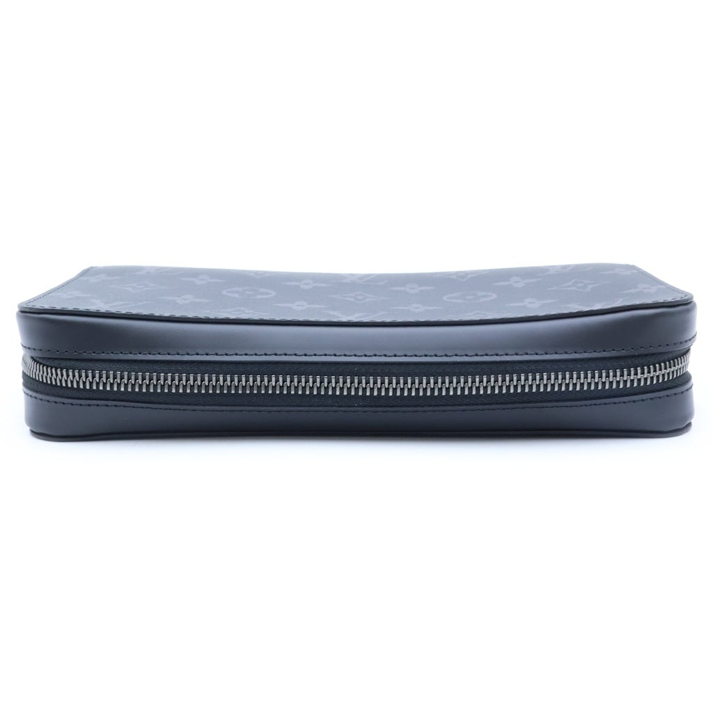 LOUIS VUITTON(ルイヴィトン) モノグラムエクリプス ジッピーXL クラッチバッグ ブラック PVCレザー RFID M61698 レディース