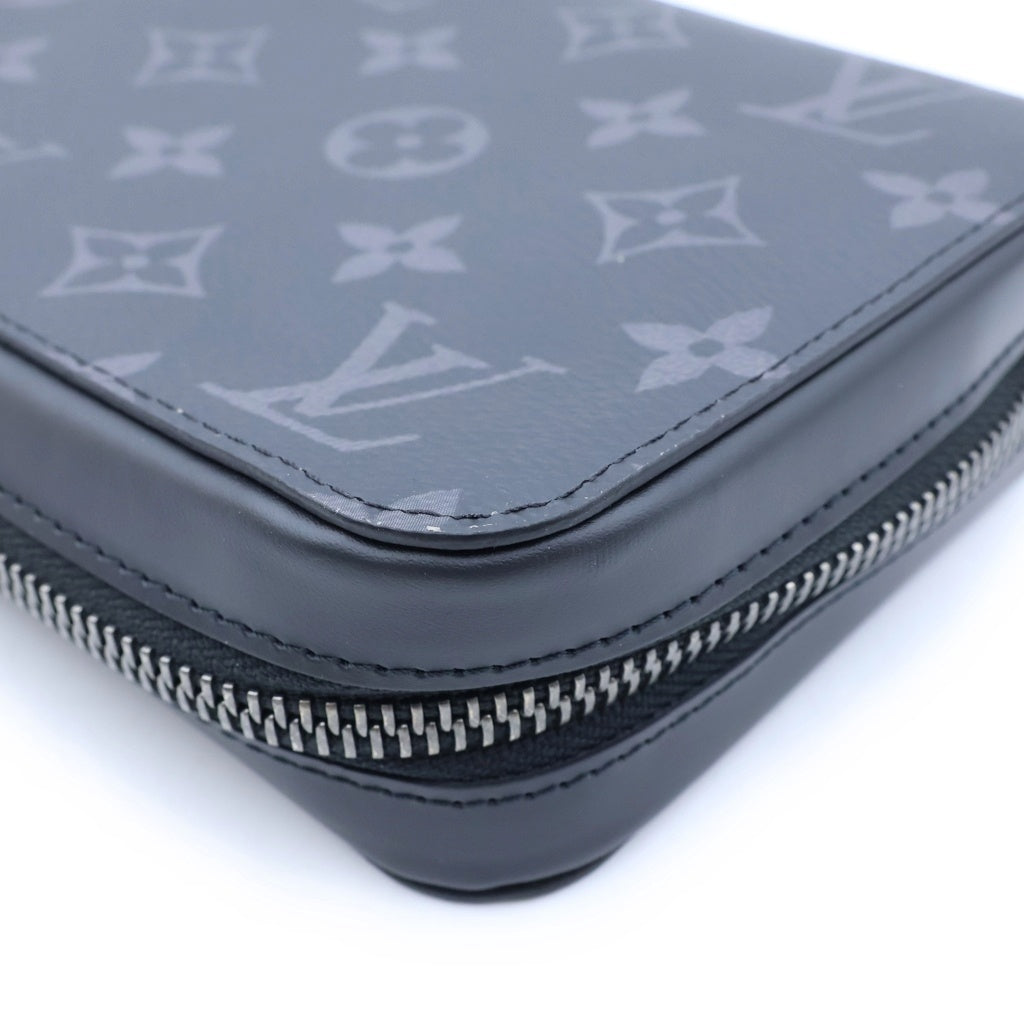 LOUIS VUITTON(ルイヴィトン) モノグラムエクリプス ジッピーXL クラッチバッグ ブラック PVCレザー RFID M61698 レディース