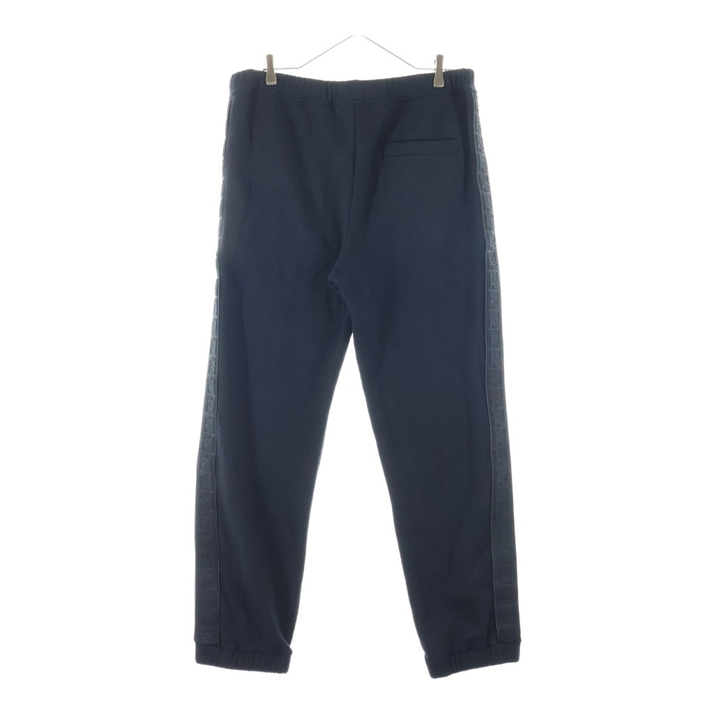 FENDI(フェンディ) 21AW ズッカ柄 イージートラックパンツ ブラック コットン×ウール×シルク 12CPF-21-3005