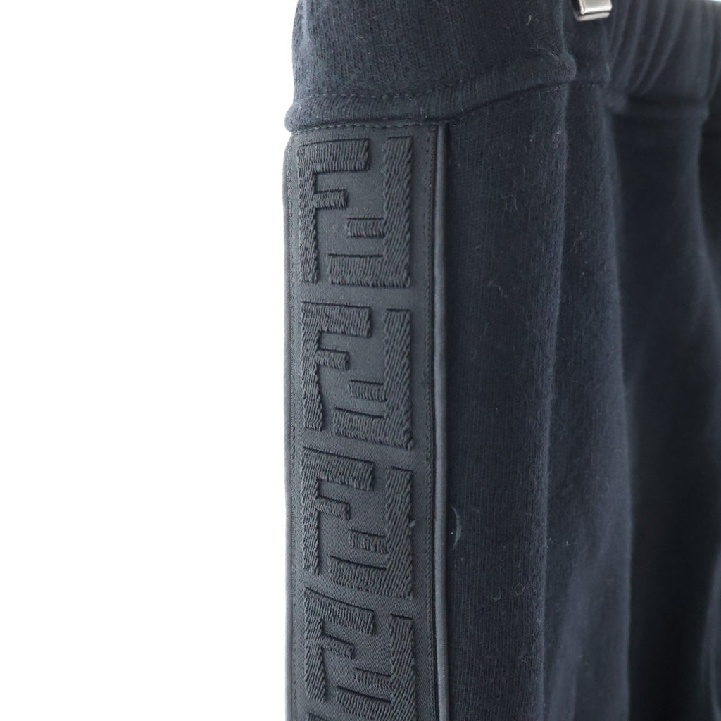 FENDI(フェンディ) 21AW ズッカ柄 イージートラックパンツ ブラック コットン×ウール×シルク 12CPF-21-3005