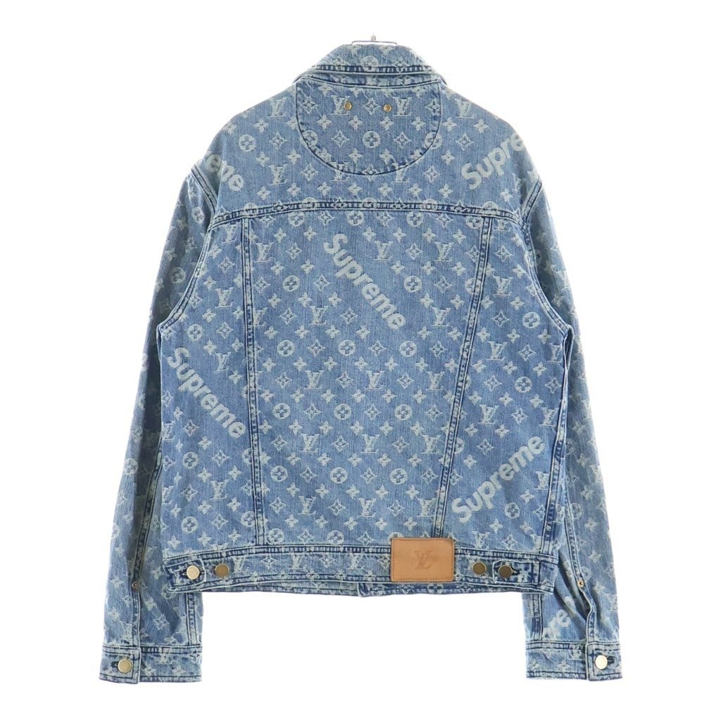 SUPREME(シュプリーム) 17AW ×LOUIS VUITTON ルイヴィトン モノグラム ジャガード デニム トラッカージャケット インディゴ RM172 ALL HDA91W