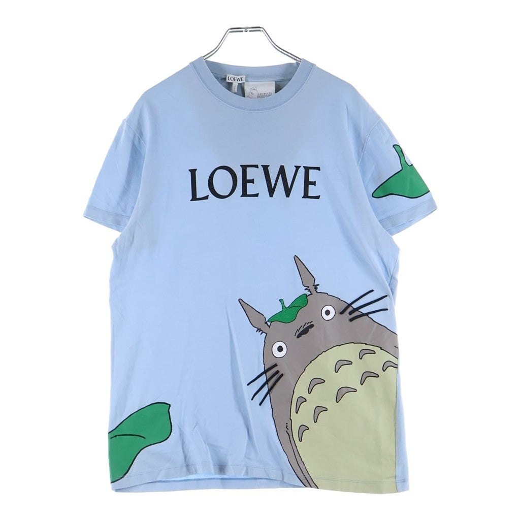 LOEWE(ロエベ) スタジオジブリ となりのトトロ 半袖 Tシャツ カットソー コットン ライトブルー H848341X10