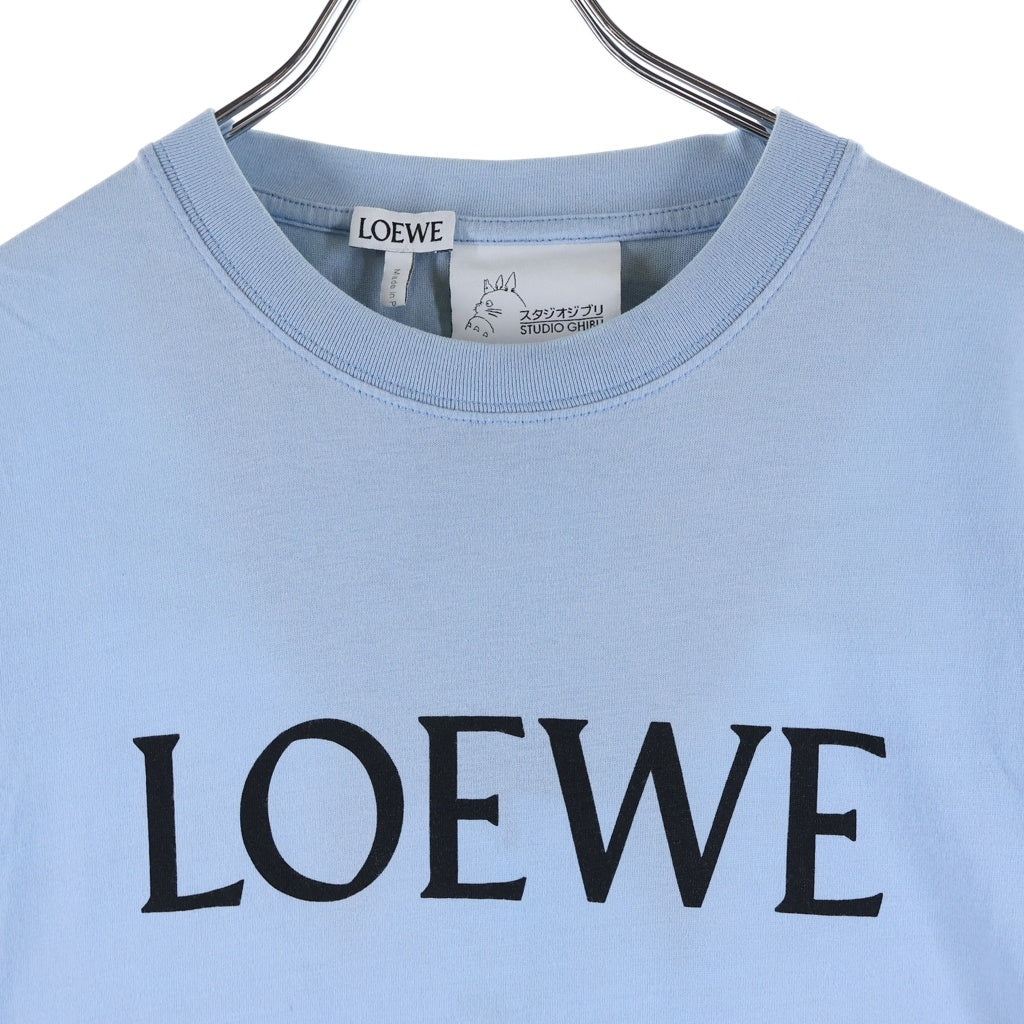 LOEWE(ロエベ) スタジオジブリ となりのトトロ 半袖 Tシャツ カットソー コットン ライトブルー H848341X10