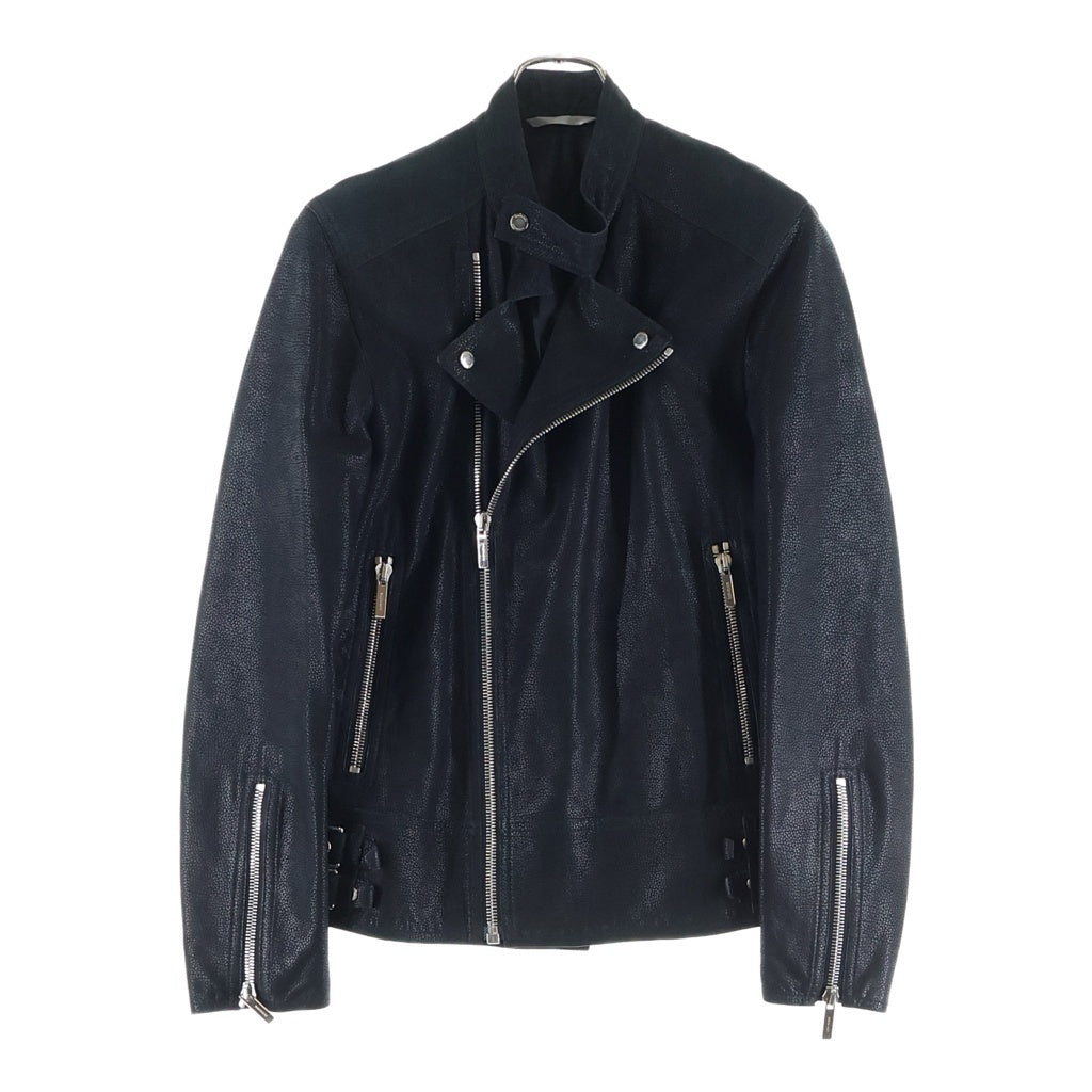 Dior HOMME(ディオールオム) 10s クリス期 Ramb Leather Jacket ラムレザー ダブルライダースジャケット ブラック 563L432J0201