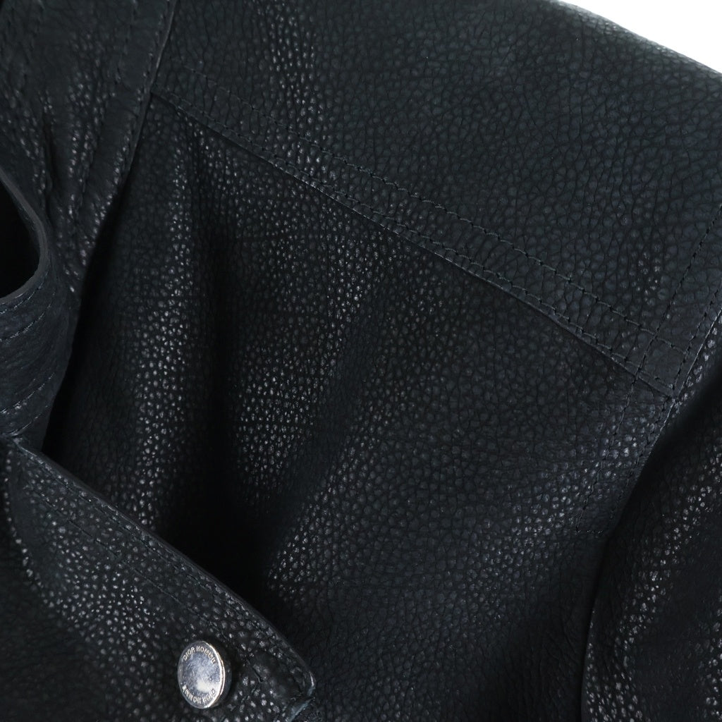 Dior HOMME(ディオールオム) 10s クリス期 Ramb Leather Jacket ラムレザー ダブルライダースジャケット ブラック 563L432J0201