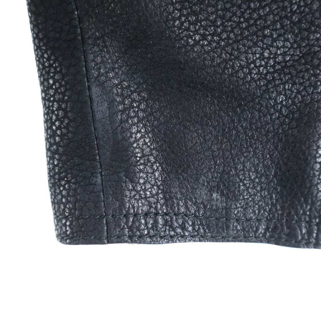 Dior HOMME(ディオールオム) 10s クリス期 Ramb Leather Jacket ラムレザー ダブルライダースジャケット ブラック 563L432J0201