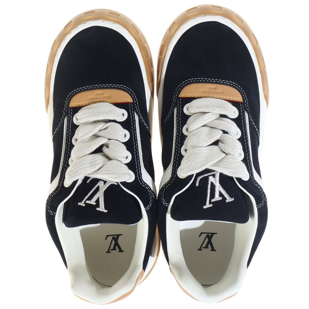 LOUIS VUITTON(ルイヴィトン) LV ティルテッド スエードローカットスニーカー ブラック 1AJ741